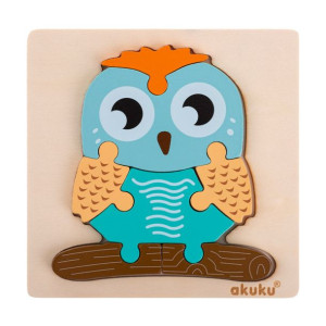 AKUKU A0601 Puzzle drewniane SOWA