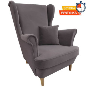 Fotel do salonu USZAK 1 / Velutto 16 / OUTLET