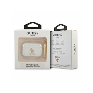 Etui na słuchawki GUESS transp. GLITTER do Apple AirPods Pro bezbarwny
