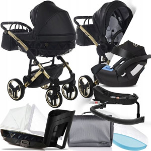 Wózek Junama 4w1 Fluo V2 04 I Cybex Aton 5 + Baza