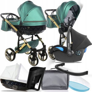 Wózek Junama 3w1 Fluo V2 02 I Fotel Maxi-cosi Citi