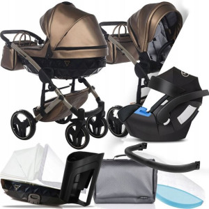 Wózek Junama 3w1 Fluo V2 03 I + Fotelik Cybex Aton