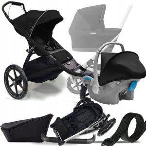 Wózek Thule 3w1 Urban Glide 2 Black I Fotel Kite+