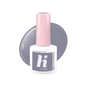 HI HYBRID Lakier hybrydowy 424 Clear Grey