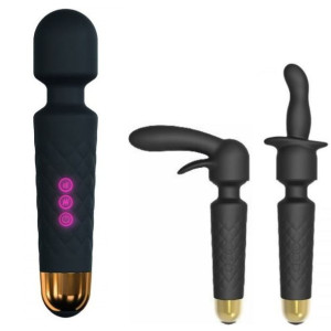Wibrator 3W1 Różdżka DIldo Anal 20 funkcji
