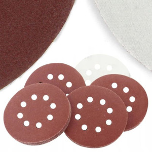 10x Krążek Papier Ścierny Rzep Do Szlifierki 125mm