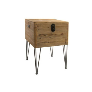 Stolik DKD Home Decor Metal Drewno (49 x 51 x 74 cm)