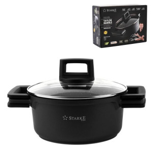 Garnek na indukcję non-stick z pokrywką Starke Pro Taylor Marble 2,4 l