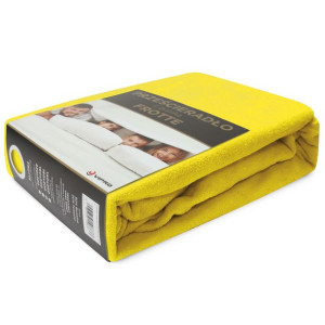 Prześcieradło frotte z gumką 200x220 Home 194-05 żółty