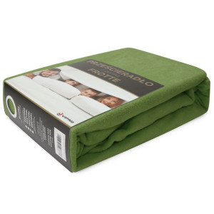 Prześcieradło frotte z gumką 200x220 Home 194-22 oliwka ciemna
