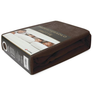 Prześcieradło frotte z gumką 200x220 Home 194-29 brąz ciemny