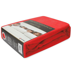 Prześcieradło frotte z gumką 160x200 Home 194-12 czerwony