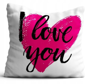 Poduszka na Walentynki 40x40 W104 I Love You