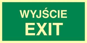 Znak - Wyjście EXIT AC001 Wyjście EXIT AC001DETS