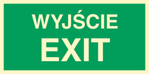 Znak - Wyjście EXIT AC001 Wyjście EXIT AC001BFFE