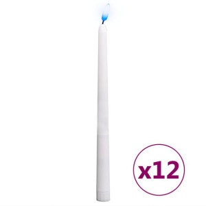 Elektryczne, bezogniowe świeczki LED, 12 szt., kolorowe