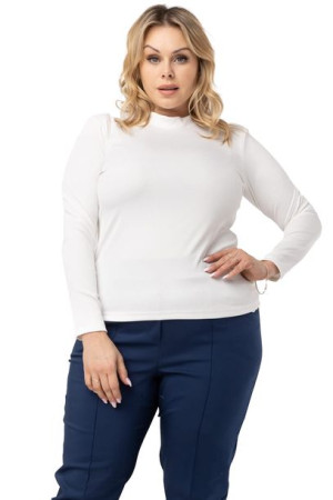 Bluzka GABI półgolf prążkowana dzianin.biała 42