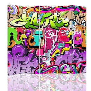 Parawan dwustronny, Abstrakcja z graffiti 180x170