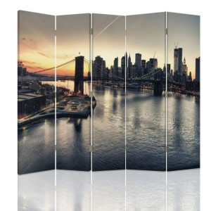 Parawan dwustronny, Brooklyn Bridge w Nowym Jorku 180x170