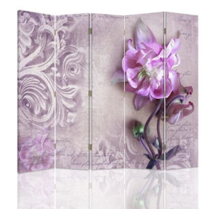 Parawan dwustronny, Dekoracja z orchideą 180x170