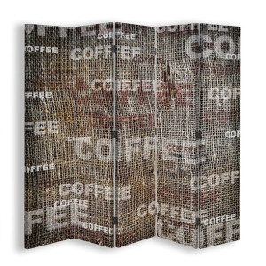 Parawan dwustronny, Coffee 180x170