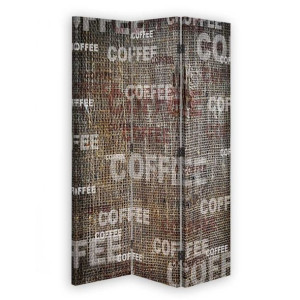 Parawan 3 PANELOWY KOTARA  dwustronny, Coffee 110x170