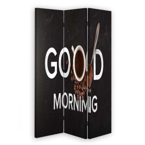Parawan DO RESTAURACJI BARU dwustronny, Good morning 110x170
