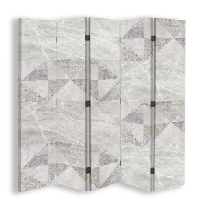 Parawan dwustronny, Geometria i pastele 180x170