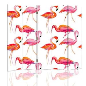 Parawan dwustronny, Flamingi 180x170