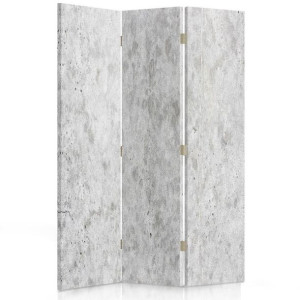 Parawan DEKORACYJNY POKOJOWY dwustronny, Jasny BETON 110x170