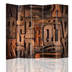 Parawan dwustronny, Litery 180x170