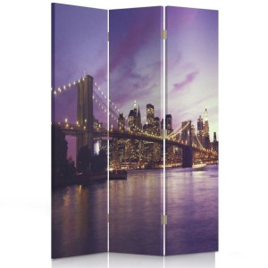 Parawan POKOJOWY dwustronny, NOWY JORK Manhattan SKYLINE 110x170