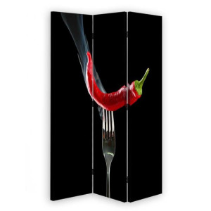 Parawan dwustronny, Papryczka chili na widelcu 110x170