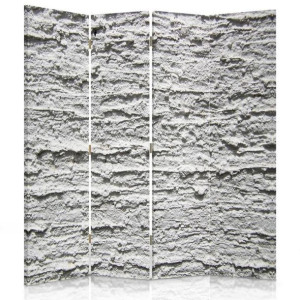 Parawan dwustronny, Szary tynk 145x170