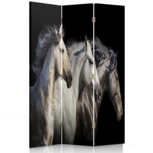 Parawan dwustronny, Trzy konie 110x170