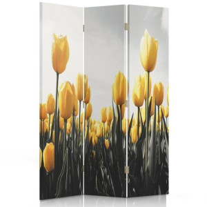 Parawan dwustronny, Łąka żółtych tulipanów 110x170