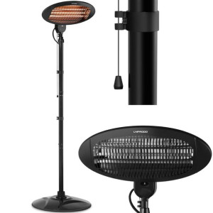 Lampa grzewcza tarasowa promiennik podczerwieni stojący 2000 W