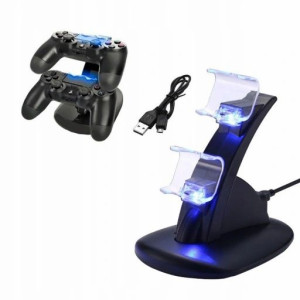  PS4 STOJAK Ładowarka 2 pady Stacja dokująca LED