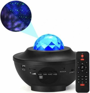 Projektor Gwiazd Star Lampka Nocna Led Usb + Pilot Zestaw