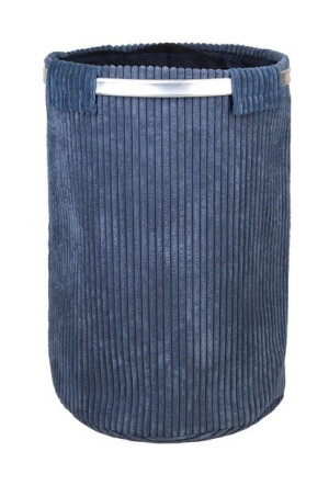 Niebieski Kosz Na Pranie Velvet 38x38x54h Cm