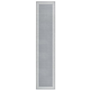 Chodnik dywanowy, BCF, szary z motywem, 100x500 cm