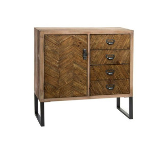 Kredens DKD Home Decor Metal Drewno (80 x 30 x 80 cm)