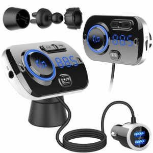 Transmiter Fm Bluetooth 5.0 Usb Wielofunkcyjny 8w1 Do Auta Samochodu