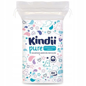 Cleanic Kindii Płatki Kosmetyczne Niemowlęta 60szt