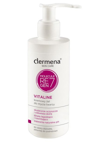 Kremowy żel do mycia twarzy dermena® VITALINE