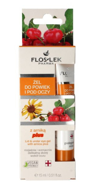 FLOS-LEK OCZY Żel 15ml arnika PLUS do powiek/pod oczy.