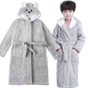 Szlafrok Dziecięcy Kigurumi Szary Miś 128/134
