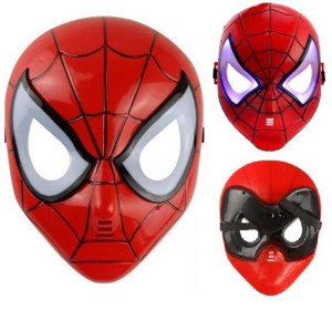 Maska Spiderman Świecąca Led Superbohater