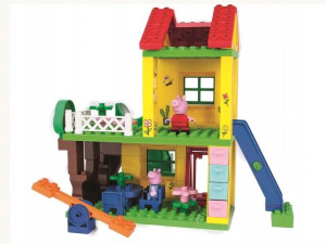 Plac zabaw domek Świnka Peppa zabawka klocki 75el.