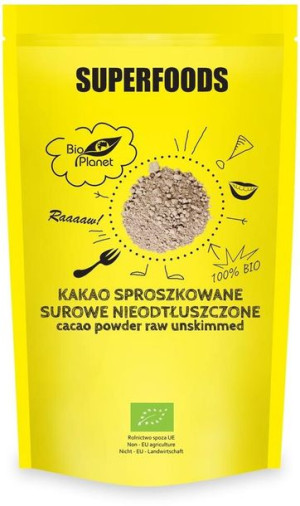 Kakao Sproszkowane Surowe Nieodtłuszczone Bio 150 G - Bio Planet